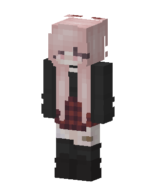 Plaid Pink Girl skin, 3D preview