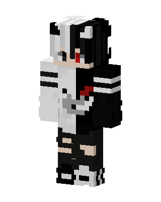 Split Panda Hoodie Minecraft skin