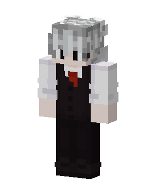 Silver Butler skin, 3D preview