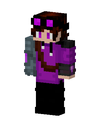 Purple E-Girl Minecraft e-girl skin