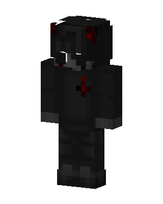 Black Villain Boy skin, 3D preview