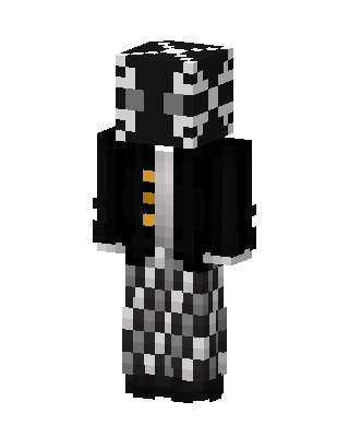 Checkered Jester skin, 3D preview