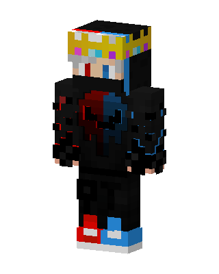 Red Blue Crown Minecraft skin