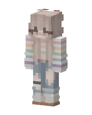 Pastel Stripes skin, 3D preview