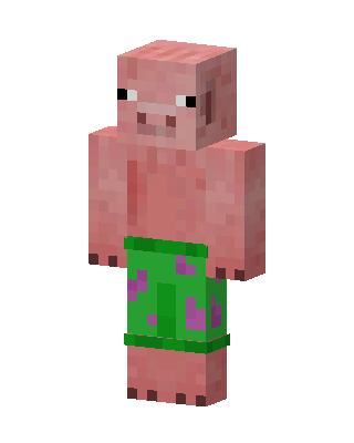 Patrick Pig skin, 3D preview