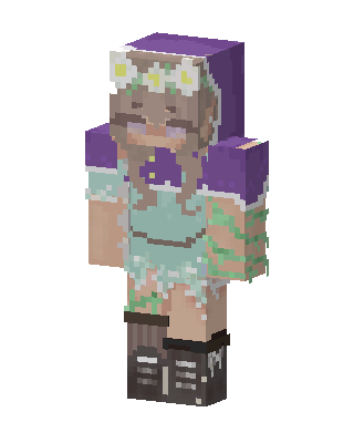 Daisy Meadow Girl skin, 3D preview