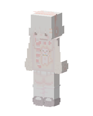 Pastel Headphone Girl skin, 3D preview