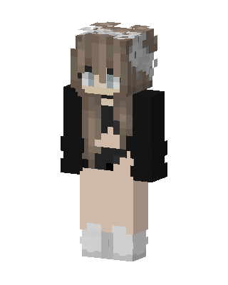 Cozy Brunette Girl skin, 3D preview