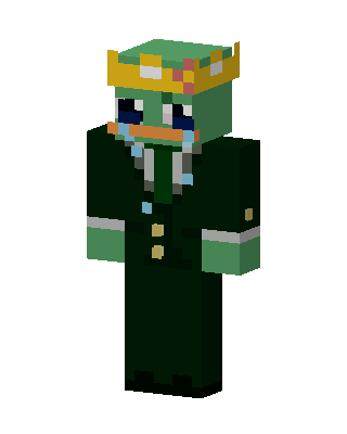 Crying Pepe King skin, 3D preview