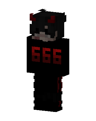 Black Villain skin, 3D preview