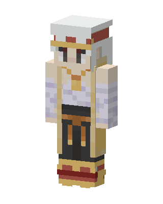White Player skin, 3D preview