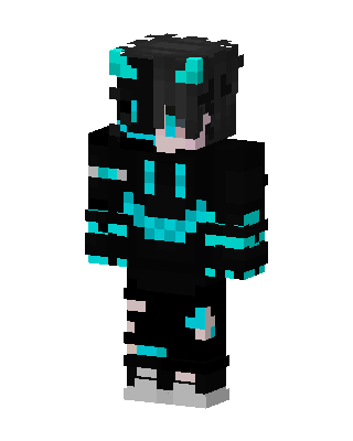 Black Robot Boy skin, 3D preview