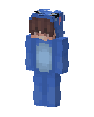 Stitch Onesie skin, 3D preview