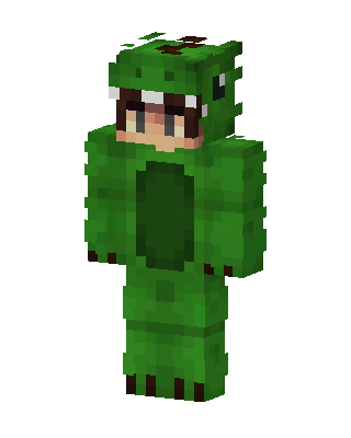 Green Frog skin, 3D preview