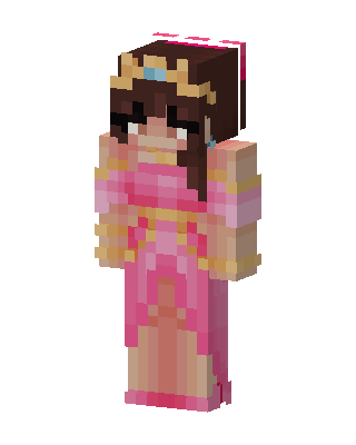 Pink Princess skin, 3D preview