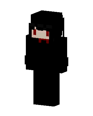 Black Ninja Boy skin, 3D preview