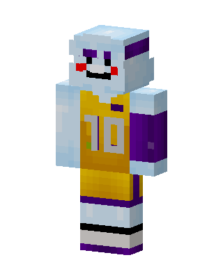White Athlete Boy skin, 3D preview