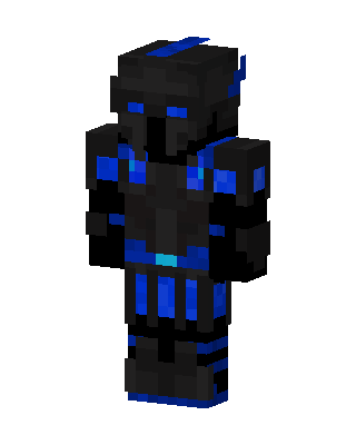 Blue Shadow Knight Minecraft skin