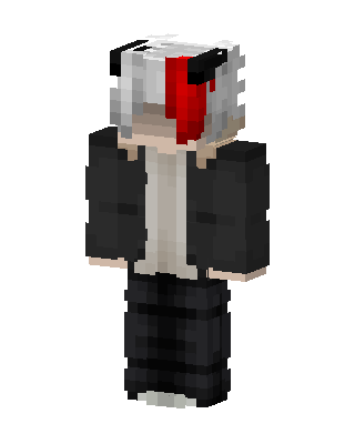 Red Streak Hoodie skin, 3D preview
