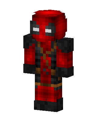 Deadpool skin, 3D preview