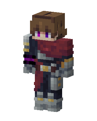Crimson Scarf Knight Minecraft skin