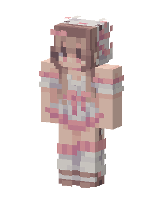 Pink Maid skin, 3D preview