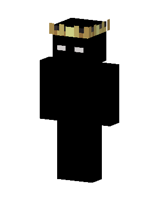 Crowned Enderman skin, 3D preview