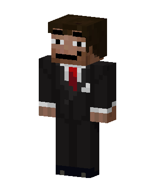 Suited Businessman skin, 3D preview