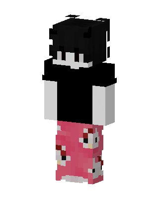 Kitty Pajama Boy skin, 3D preview