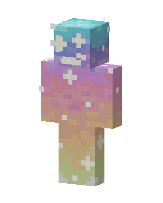 Pastel Sparkle skin, 3D preview