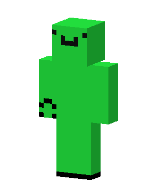 Green Smiley skin, 3D preview
