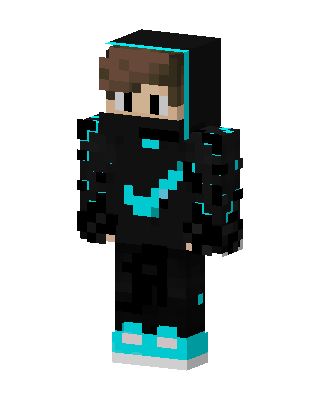 Cyan Shadow skin, 3D preview