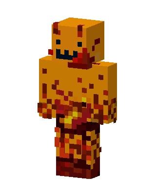 Magma Monster skin, 3D preview
