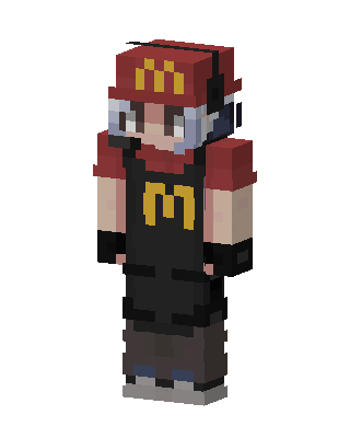 Fast Food Gamer skin, 3D preview