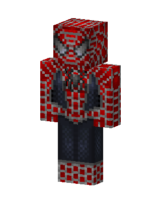 Red Masked Hero Boy skin, 3D preview