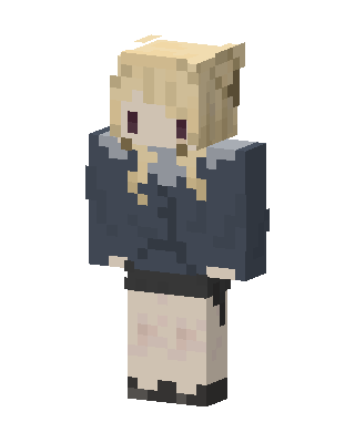 Blonde Sailor Girl skin, 3D preview