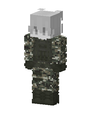 Camo Soldier skin, 3D preview