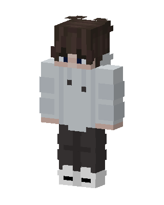 Hoodie Boy skin, 3D preview