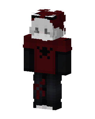 Crimson Skull Minecraft holiday skin