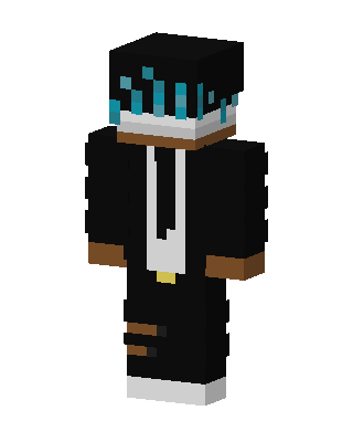 Black Player Boy skin, 3D preview