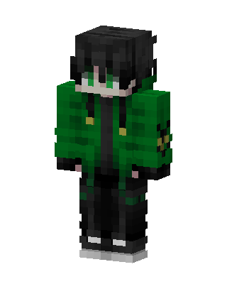 Green Hoodie Boy Minecraft skin
