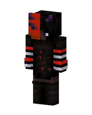 Black Villain Boy skin, 3D preview