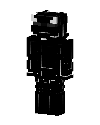 Shadow Horned Knight Minecraft black skin