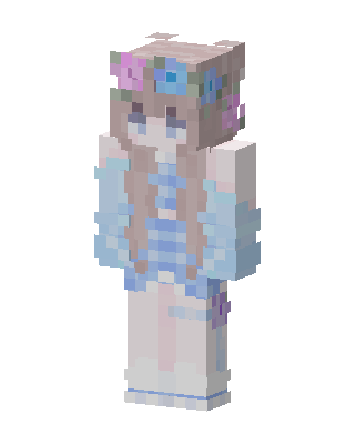 Blue Hero Girl Minecraft skin