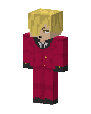 Red Anime Boy Minecraft red skin
