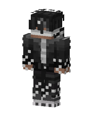 Monochrome Hoodie skin, 3D preview