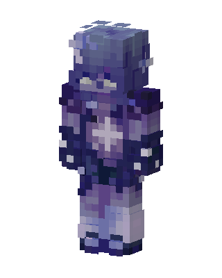 Starry Night Knight Minecraft purple skin