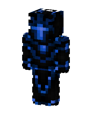 Neon Blue Knight skin, 3D preview