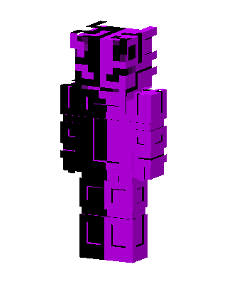Void Split Minecraft purple skin