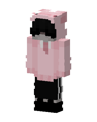 Pink Piggy Hoodie Minecraft skin